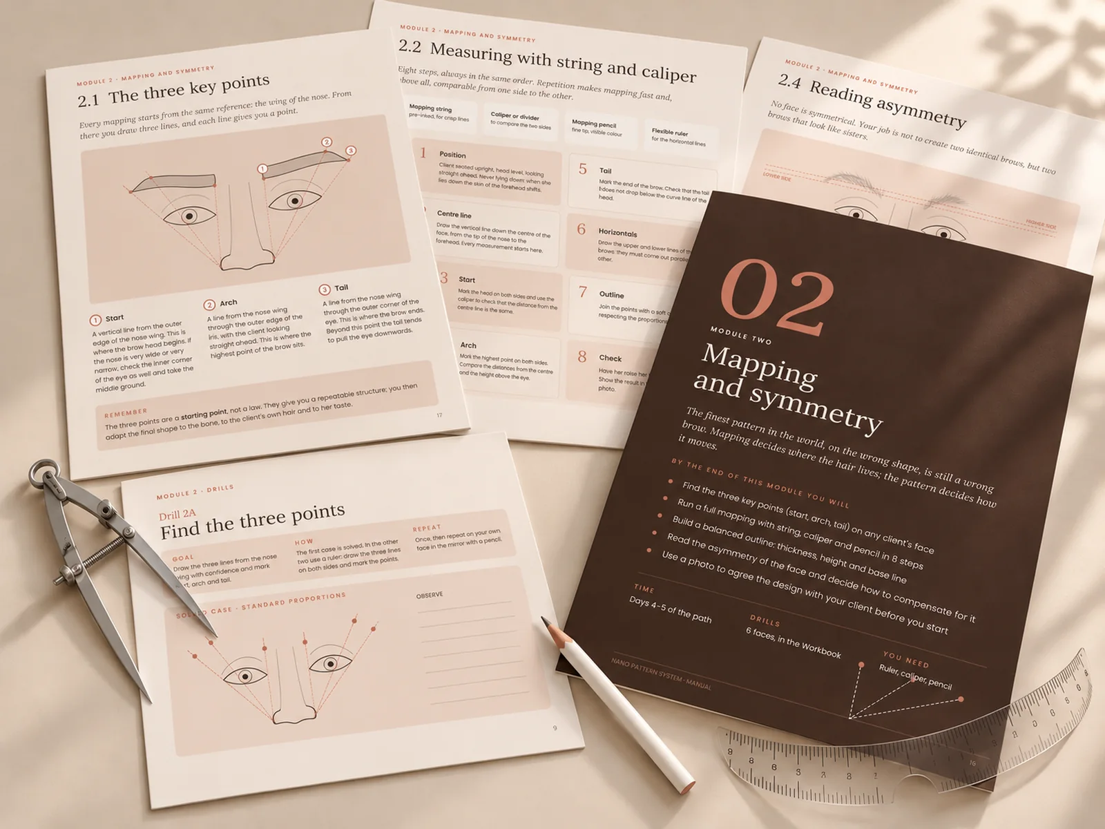 Module 2 of the manual: the three key points, the eight mapping steps and drill 2A